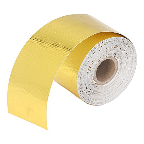 Heat Tape Self Adhesive Aluminum Foil Heat Reflective Hose Auto 2in x 32.8ft