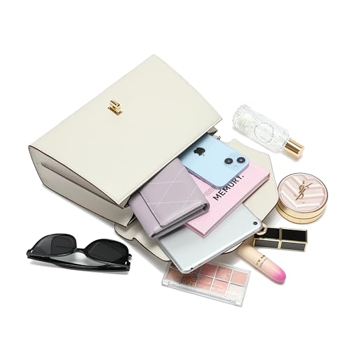 Bolso Satchel de Cuero con Asa Superior para Mujer miniatura 5