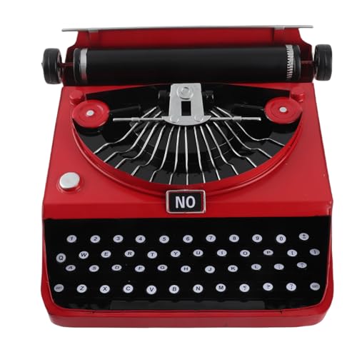 Vintage-Schreibmaschinenmodell Tragbare Retro-Requisiten Tragbares Antikes Schreibmaschinenmodell Heimdekorationsornamente Schreibmaschinenornamentstatue Antike