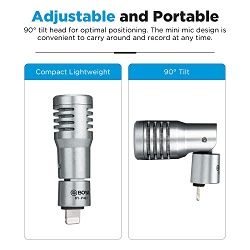 BOYA BY-P4D MFi Certified Lightning Microphone #TOP30