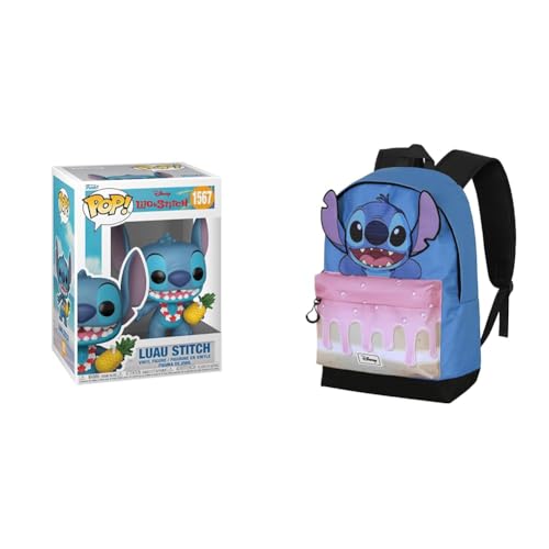Funko Pop Disney Luau Stitch – Figurina da collezione Lilo & Stitch, Zaino Disney Cake HS Fan 2.2 31×44 cm 24L Blu