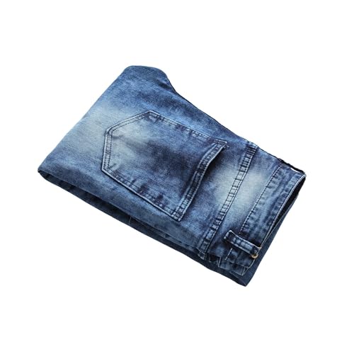 Maiyifu-GJ Men's Slim Fit Ripped Jeans Straight Leg Distressed Destroyed Denim Pants Fashion Stretch Hip Hop Biker Jeans3