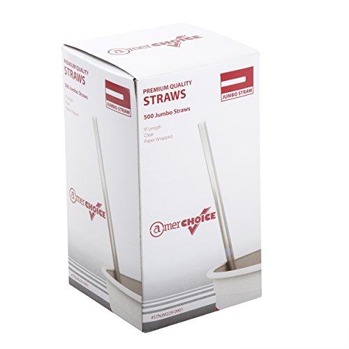 AmerCare Pitillos Jumbo de Papel Transparente 9 pulg x12000 miniatura 3