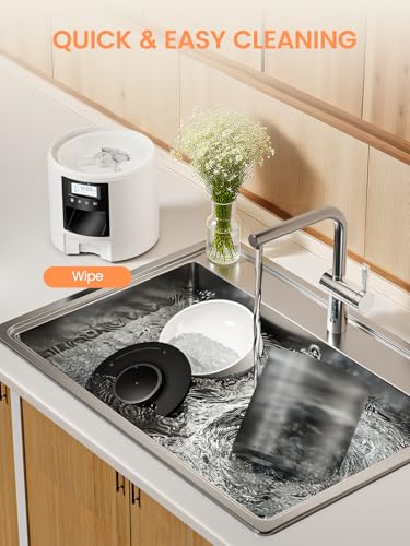 Futterautomat Katze 4 L, Katzenfutter Automat mit Timer 1-6 Mahlzeiten/Tag, Automatischer Futterspender für Katzen & Hunde, Pet Feeder Cat mit Sprachaufnahme 10 Sekunden für kleine/mittlere Haustiere