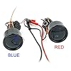 CNRAQR Dual Display Air Suspension Gauge Air Ride Air Pressure Gauge 2Inch 0-220PSI with 2Pcs 1/8NPT Sensors and 16.5ft Sensor Cable LCD Blue #4