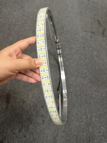 1PC 17.5'' Triple Row White Wheel Ring with LED Strip - After-Sales Listing