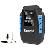 Kaxkto Portable Air Compressor Pump, Auto Tire Inflator and Mini Bike Pump with Digital Touch Screen Display with Long Cable For Cars, Basketballs, Bikes, Motorcycle, Other Inflatables