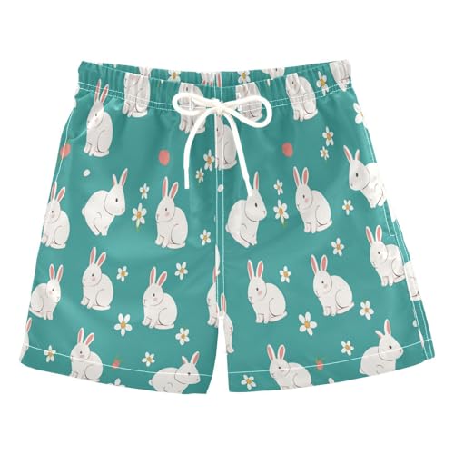Dussdil Boys' Swim Trunks - Quick-Dry Board Shorts With Drawstring & Pockets For Beach & Pool - View #11