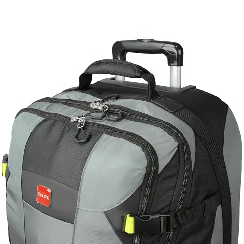 World Traveler Rolite Alpine Upright Style Lightweight 30-Inch Rolling Duffel Bag - Grey 5