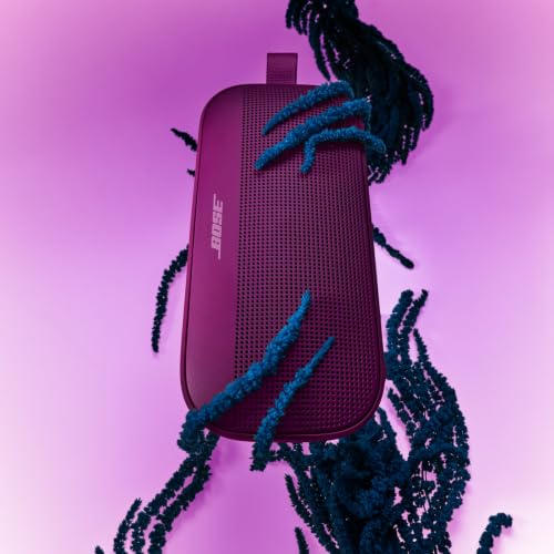 Image of Bose SoundLink Flex Bluetooth Speaker (2nd Gen) - Portable Outdoor Speaker with Hi-Fi Audio, Waterproof and Dustproof, USB-C, Up to 12 Hours Battery Life, Rosewood Mauve - Limited Edition Color