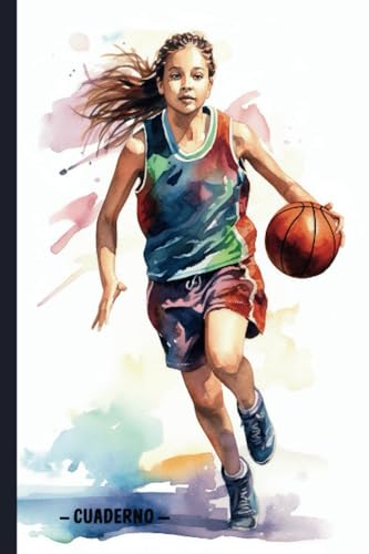 Cuaderno de Baloncesto: Cuaderno para amantes de Baloncesto - 100 páginas - Regalo ideal para niñas, adolescentes o adultos