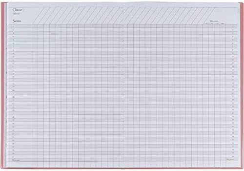Image secondaire de Oberthur - Agenda Semainier De L'enseignant - Couverture Boréal Rouge Corail - Septembre 2025 à Septembre 2026 - Format 21,5 x 3