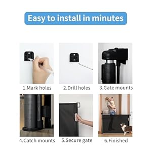 Retractable-Baby-GateMesh-Baby-Gate-or-Mesh-Dog-Gate33-TallExtends-up-to-55-WideChild-Safety-Gate-for-Doorways-Stairs-Hallways-IndoorOutdoorBlack33x55 - Cucciolini Doodles   Retractable-Baby-GateMesh-Baby-Gate-or-Mesh-Dog-Gate33-TallExtends-up-to-55-WideChild-Safety-Gate-for-Doorways-Stairs-Hallways-IndoorOutdoorBlack33x55