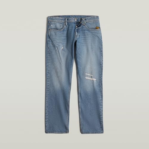 G-Star Herren Mosa Straight Jeans Jeans, Blau (Sun Faded Highcloud Restored D23692-d775-g726), 26W / 30L – Ansicht 4