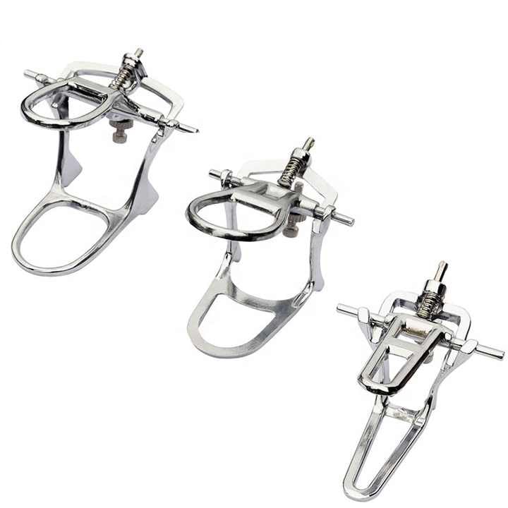 Image of S&Dent TUV CE 5PCS Dental Lab Articulator Nickel Coated Denture Laboratory Instruments Adjustable Equipment Small Size Articulator Zinc Alloy Material