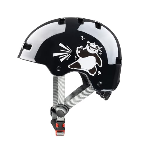 DUZSKJ Casco da bicicletta regolabile per bambina bambino ragazze, Casco bici scooter bambino, Casco bambini per...