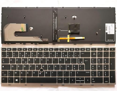 Clavier rétro-éclairé AZERTY pour ordinateur portable HP EliteBook 755 G5