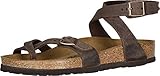Schnalle Birkenstock Damen YARA FL Zehentrenner , Braun (Habana) , 39