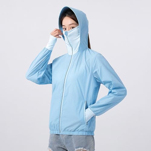 Image of Sun Protective Jacket UPF 50+ Air Conditioner Hoodie Lightweight Cooling Clothes with Fans Stay Cooling in Summer