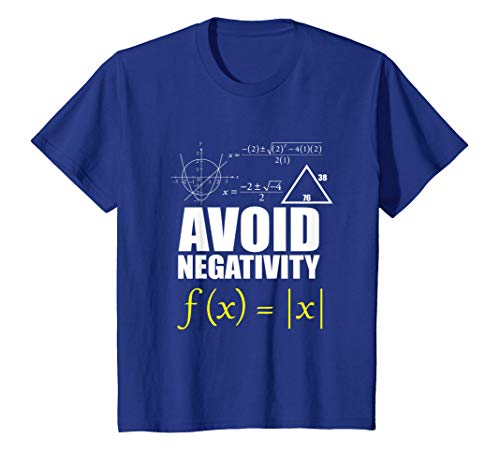 AVOID NEGATIVITY SHIRT Math Gift for Men Women Kids Teachers