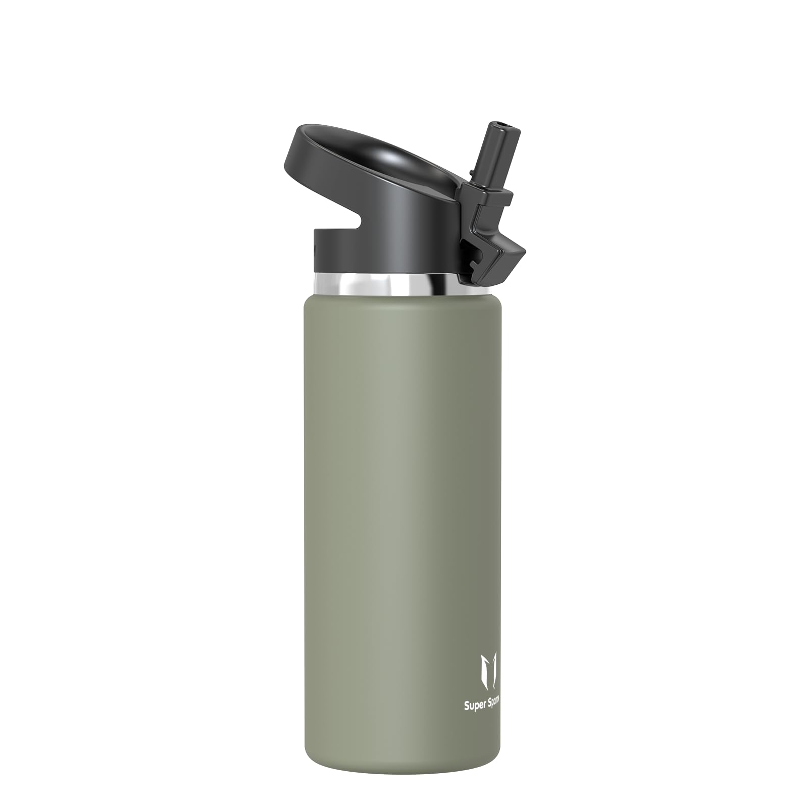 Super Sparrow Borraccia Termica - 500ml, 750ml, 1L - SwivelSip Inox Bottiglia - Senza BPA Borracce Termiche, Borraccia Bambini Ergonomica per Scuola, Sportiva, Bici, Campeggio, Palestra