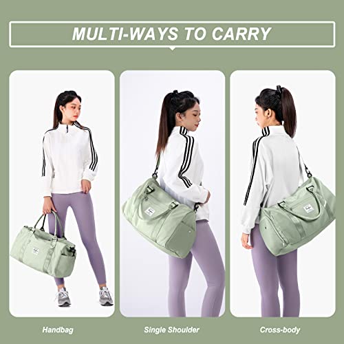 Weekender Duffel Bags for Women Men, Travel Totes Bag for Airplane, Cute Sports Gym Dance Overnight Luggage Bag with Wet Pocket Shoe Compartment, Carry On Hospital Bag for Labor and Delivery3