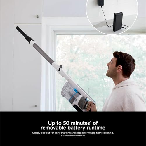Image of Shark PowerPro Pet IZ380INT Cordless Vacuum Cleaner | 180 Flex Wand & Handheld | Floor Detect Technology | Anti-Hair Wrap for Pet Hair | Anti-Allergen Seal | 181W Motor | 50 Min Runtime