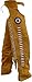Produktbild Chaps Fransenhose Reiter Cowboy Indianer Western Lederchaps Lederhose Ocker, Größe:60
