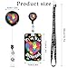 Whaline Autism Awareness ID Badge Holder with Retractable Reel Inspirational Hearts ID Holder with Breakaway Lanyards for Autistic Pride Day Office School Hospital Gifts Supplies