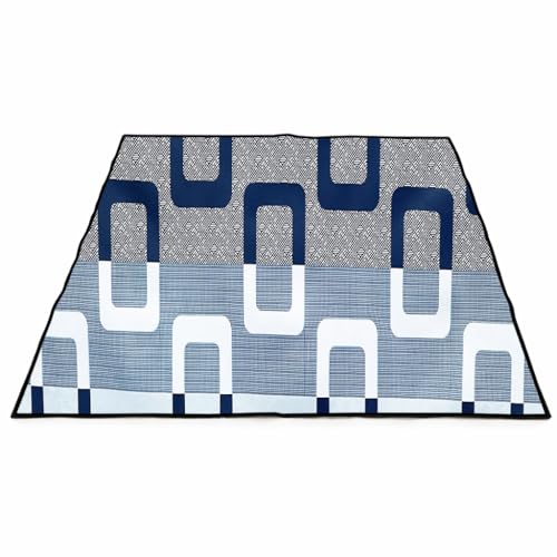 Image of Waterproof Bed Server Mat /Food Mat /Bedsheet Protector | Reversible | 2-Layer Heavy Material | Multi-Purpose Place Mat (Colour & Print May Vary) (geometric-16)