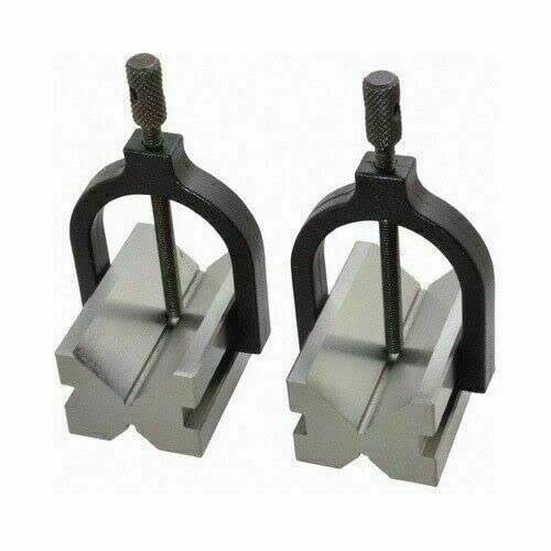 Precision Engineers Vee Blocks Clamp Set V Block Matched Pair 15/8" x 11/4" Amazon.in