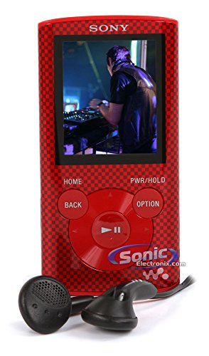 Sony Walkman NWZE374/RC 8GB MP3 Player Red