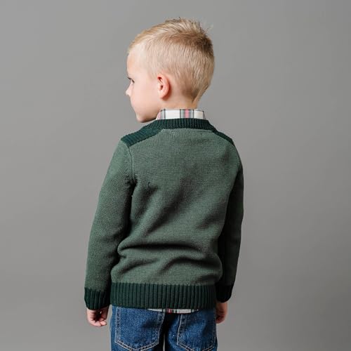 Image of Hope & Henry Boys' Long Sleeve Crew Neck Pullover Sweater