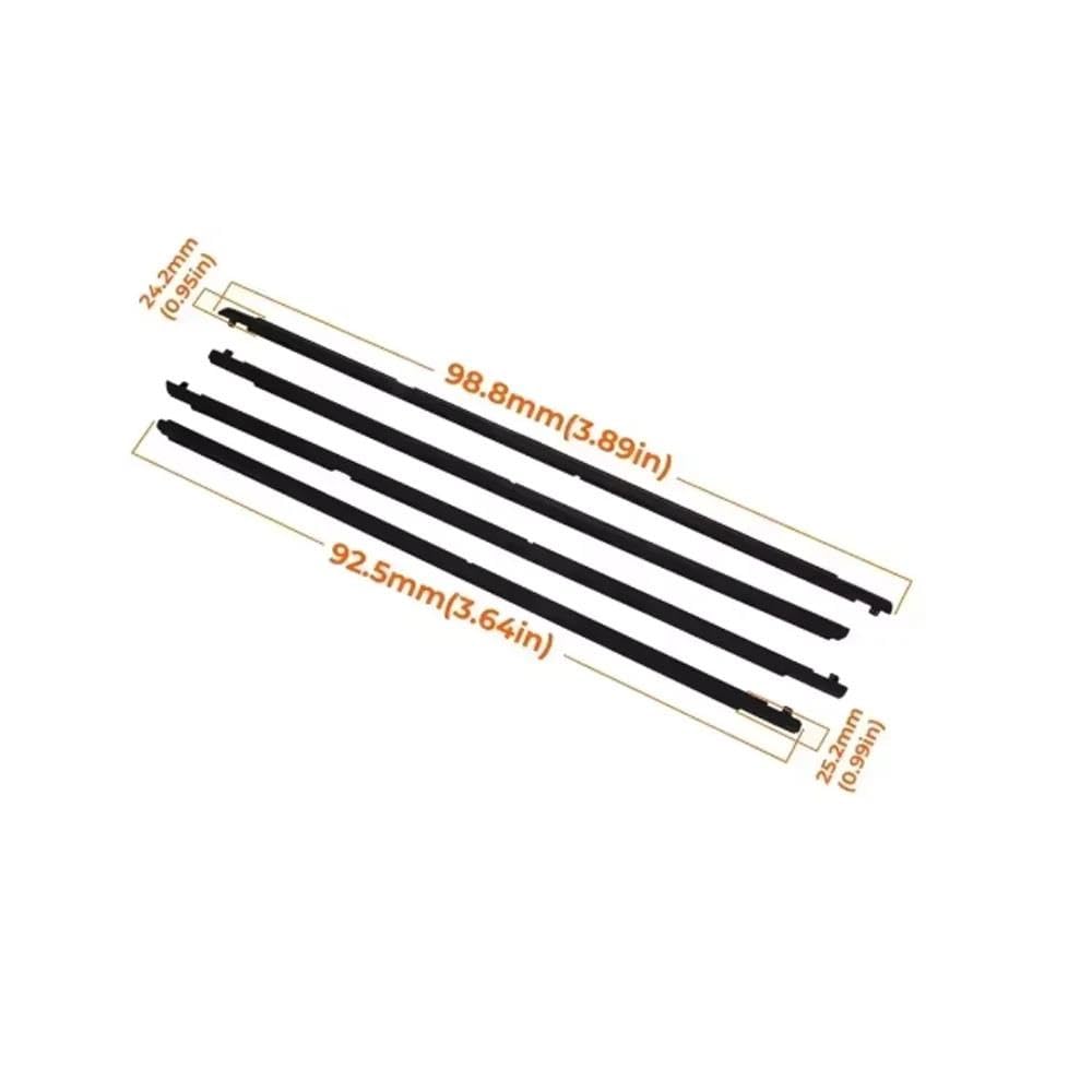 Striscia Tenuta Portiera 4 Pezzi Guarnizioni Finestrini Per Mazda 6 Per Mazda6 Per Atenza GG1 GY 2003-2007 Strisce Tenuta In Gomma Accessori Decorativi Guarnizioni(Argento)