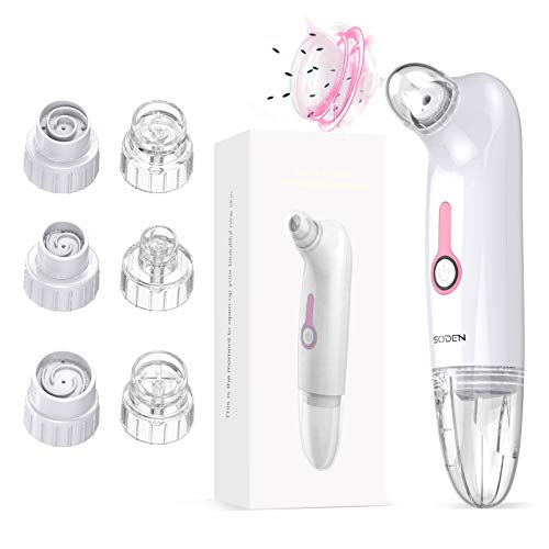Blackhead Remover Pore Vacuum Cleaner-New Upgrade Wet Absorption Electric Blackhead Vacuum to Clean Blackhead Grease Dead Skin, 3 Adjustable Suction Power and 6 Replacement Probes