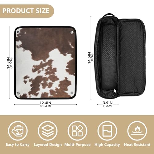 Organizador 2 en 1 para herramientas de cabello con tapete resistente al calor miniatura 4