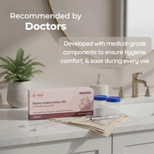 Image of B-Arm Home Insemination Kit- 17cm (Pack of 2) with 2 Tube Applicator, 2 dispensers & 2 Collection Containers| Self Insemination Kit for Women| Get Pregnant with Our IVI Kit| Supports Pregnancy Naturally