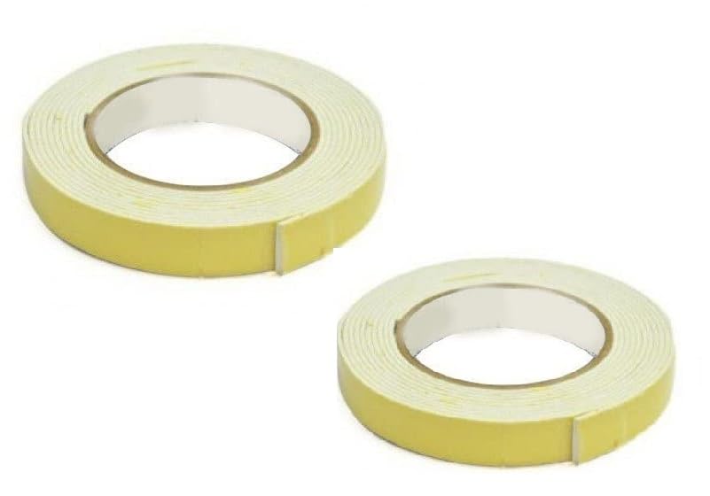 Set of 2 Double Sided Self Adhesive Acrylic Foam Mounting Tape for Wall,Craft, Furniture, Paper, Hooks,Sheet, 20 Mm, Multicolor A