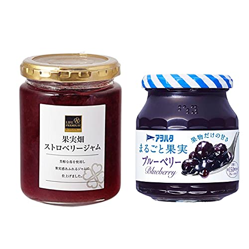 ベリージャム 2種セット 計2個 まるごと果実 ブルーベリー 果実畑 ストロベリージャム ジャム ラヴィット
