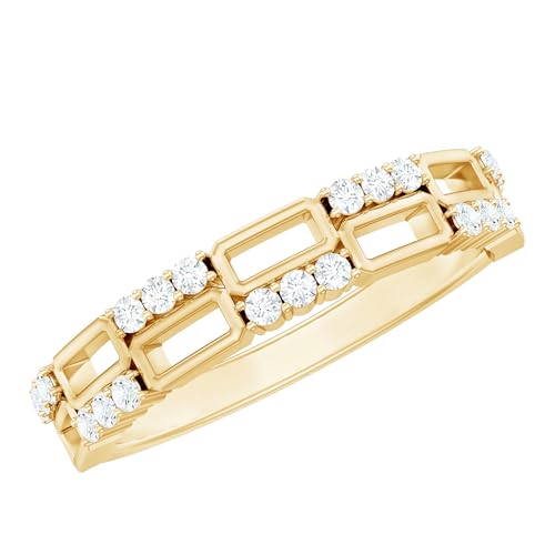 Certified Lab Grown Diamond Wedding Anniversary Ring, Ef-Vs Quality, Diamond Half Eternity Ring - Ready To Gift