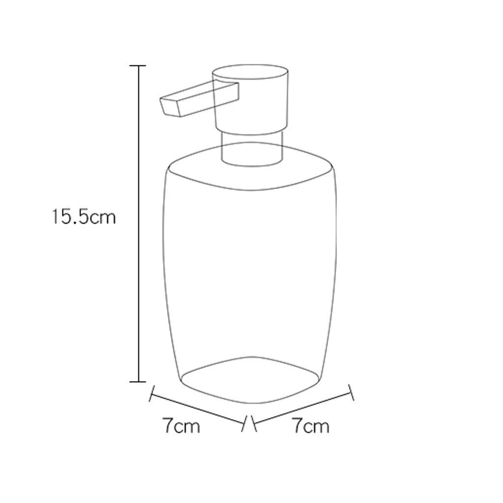 Seifenspender, Shampoo-Abfüllung, Badezimmer, Arbeitsplatte, Seifenspender, Keramik, Lotionspender, geeignet für Shampoo, Lotion, Seife, Wasser, Sope Spender (schwarz)