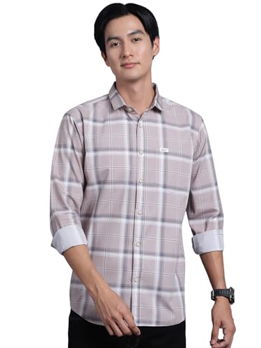 Image of Majestic Man Men Box Checkered Slim Fit Cotton Casual Shirt