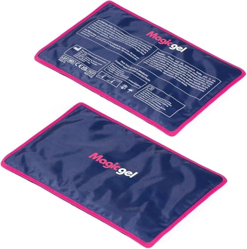 Magic Gel Premium Ice Pack (Reusable) - Gel Ice Pack for Icing Injuries Pain Relief Cold Compress for Reducing Swelling. Flexible [2 Pack]