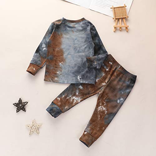 Kayotuas Toddler Baby Girl Clothes Tie dye Shirt and Pants Set Casual 2 Piece Jogger Outfits Set Spring Fall3