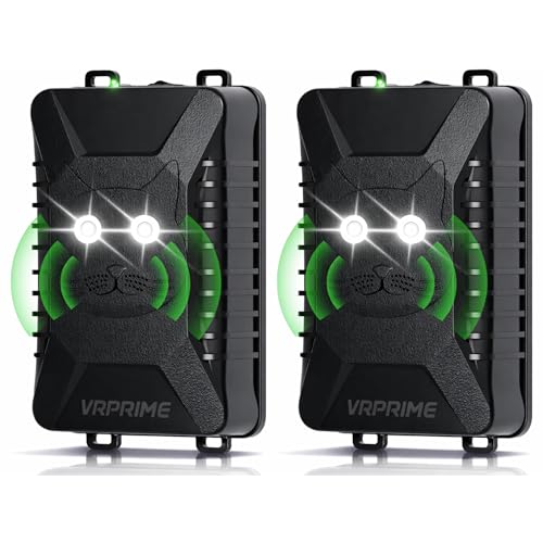 Image of VRPRIME Ultrasonic Rat Repellent for Car | Rodent Repellent to Protect Wires in Car, Bike & Truck Engine | Easy to Use & LED Flashlights (Batteries not Included) (Pack of 2)