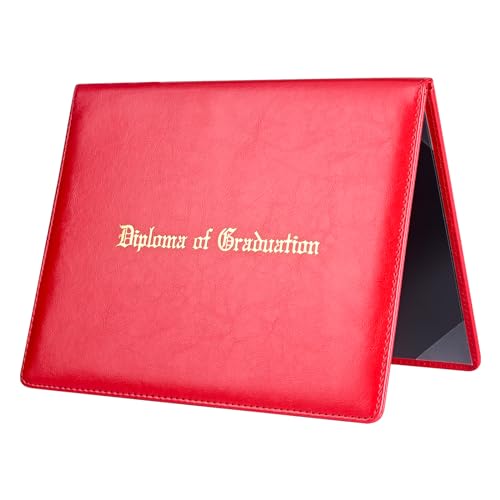 Porte-diplôme double face rouge pour sublimer votre bureau