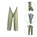 SUPVOX Divided Rain Pants Pocket Lightweight Outdoor Gear for Hiking Waistband for Comfort Breathable Rain Pants for All Seasons Olive Green