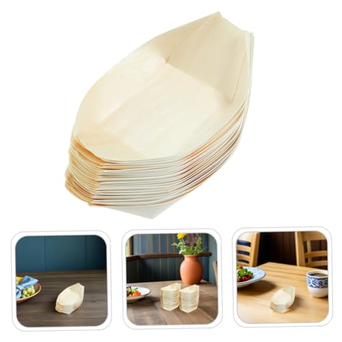 Platos desechables de madera para sushi LALAFINA 5 in miniatura 7