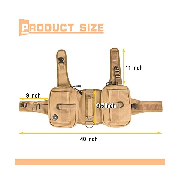 Himal-Outdoors-Dog-Backpack-for-Large-Dog-Dog-Pack-Hound-Travel-Camping-Hiking-Bag-Saddle-Bag-Rucksack-with-Side-Pockets-Adjustable-Strap Himal Outdoors Dog Backpack - Dog Pack Hound Travel Camping Hiking Bag