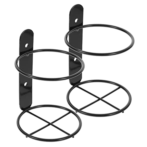 Garneck 2pcs Wall Mounted Wine Rack Bottle Hanging Wine Glass Mount Towel Holder Spiral Wine Cupcake Display Mount Wine Rack Vertical Wine Rack Beer Stand Ledge Rural Iron Individual